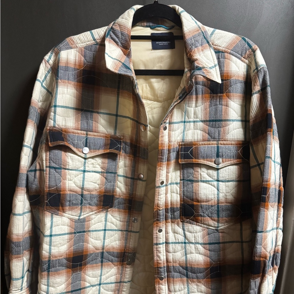 Scotch & Soda Elegant Cream and Black Jacket